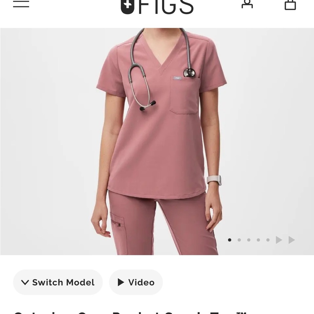 Figs mauve set
